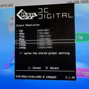 Dreamcast set with DCDigital HW2 - Region free
