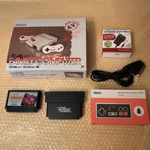NESRGB (V4.1) AV Famicom set with wireless controller and NES adapter