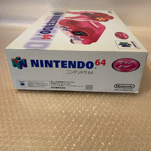 Boxed Clear Red Nintendo 64 set with N64Digital kit - compatible with JP and US games