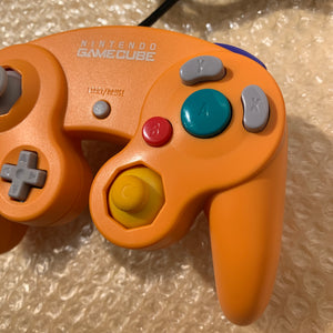 Orange Gamecube with Gameboy Player, S-Video cable + Picoboot