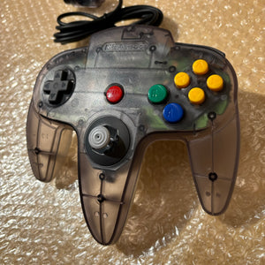 Clear Black/white Nintendo 64 set with PixelFX GEM kit - compatible with JP and US games