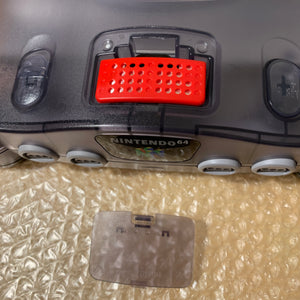 Clear Black Nintendo 64 set with PixelFX GEM kit - compatible with JP and US games