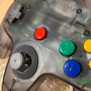 Clear Black Nintendo 64 set with PixelFX GEM kit - compatible with JP and US games