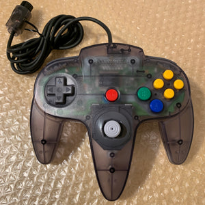 Clear Black Nintendo 64 set with PixelFX GEM kit - compatible with JP and US games