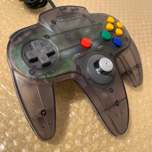 Clear Black Nintendo 64 set with PixelFX GEM kit - compatible with JP and US games