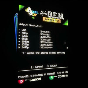 HDMI RetroGEM Panasonic Q System (SL-GC10) with JP/US switch and region free DVD video