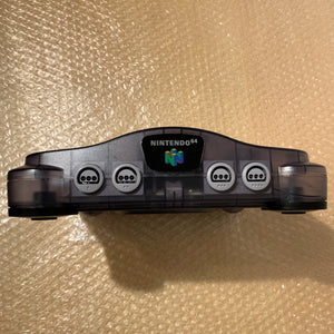 Clear Black Nintendo 64 set with PixelFX GEM kit - compatible with JP and US games