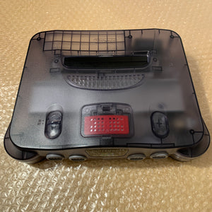 Clear Black Nintendo 64 set with PixelFX GEM kit - compatible with JP and US games
