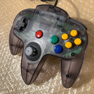 Clear Black Nintendo 64 set with PixelFX GEM kit - compatible with JP and US games