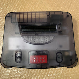 Clear Black Nintendo 64 set with PixelFX GEM kit - compatible with JP and US games