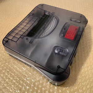 Clear Black Nintendo 64 set with PixelFX GEM kit - compatible with JP and US games