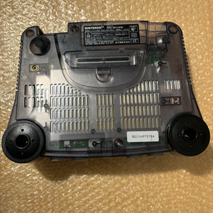 Clear Black Nintendo 64 set with PixelFX GEM kit - compatible with JP and US games