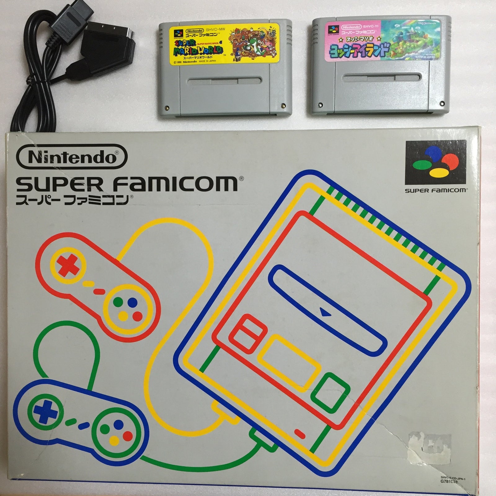 1 CHIP Super Famicom system with 2 games