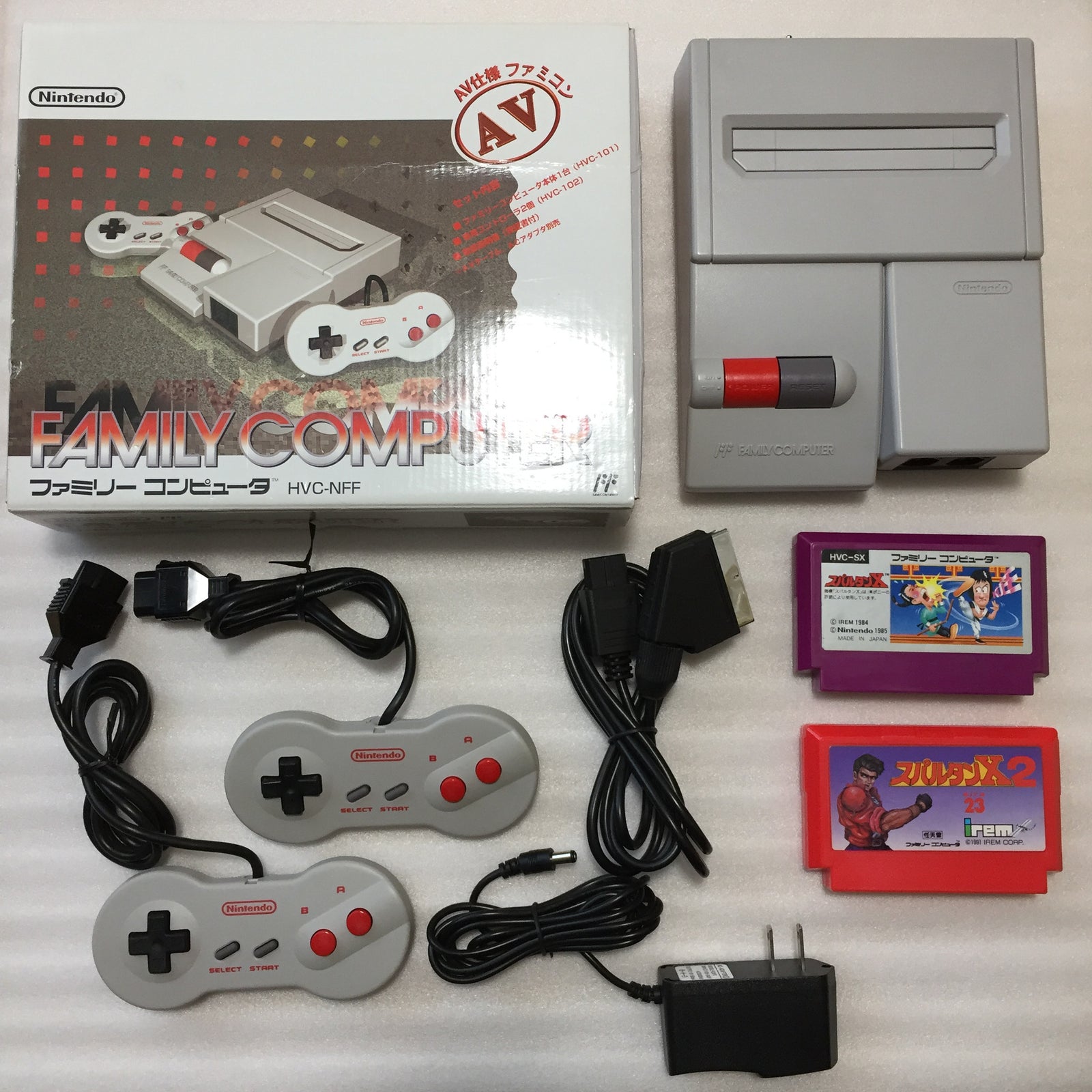 Boxed NESRGB Modded AV Famicom - Spartan X set