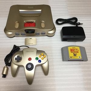 Gold Nintendo 64 set with ULTRA HDMI kit - compatible with JP and US games