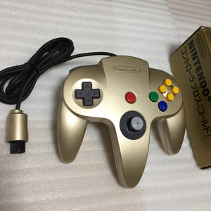 Gold Nintendo 64 in box set with ULTRA HDMI kit - compatible with JP and US games