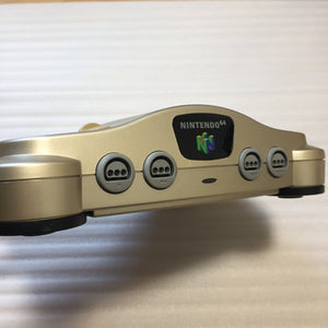 Gold Nintendo 64 (JP/US) with ULTRA HDMI kit - Star Wars Racer set