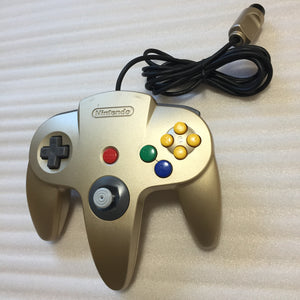 Gold Nintendo 64 (JP/US) with ULTRA HDMI kit - Star Wars Racer set