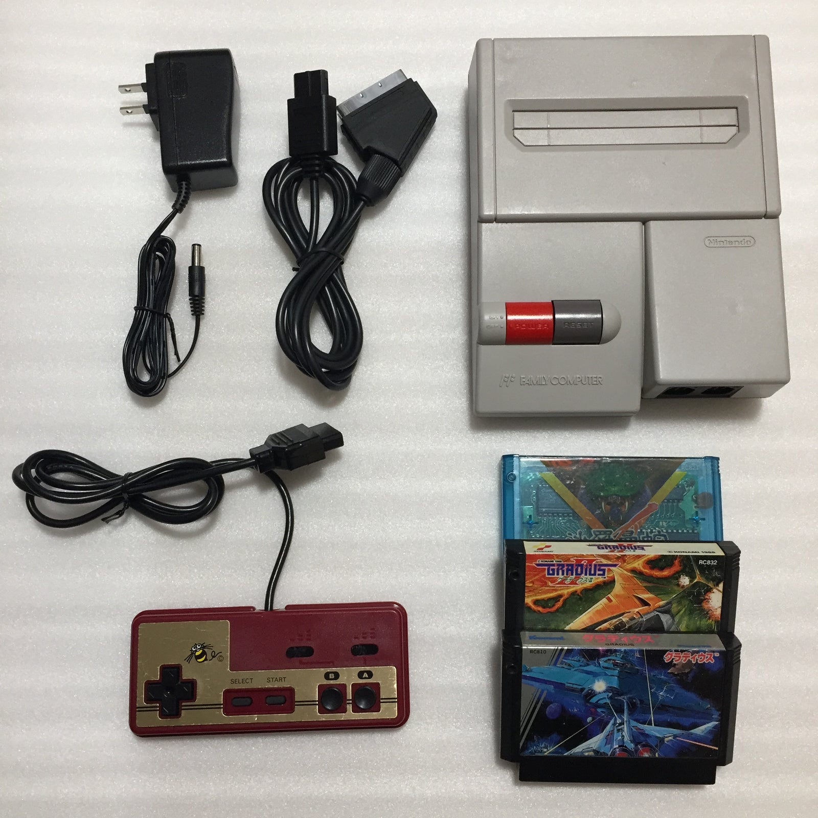 AV Famicom with NESRGB kit - Konami set