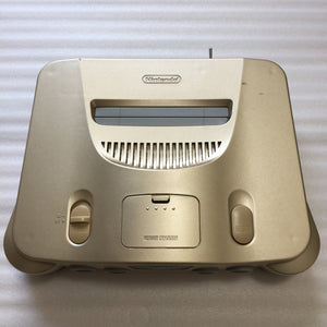 Gold Nintendo 64 with N64RGB kit - Compatible with JP and US games