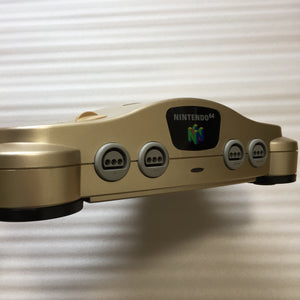 Gold Nintendo 64 with N64RGB kit - Compatible with JP and US games