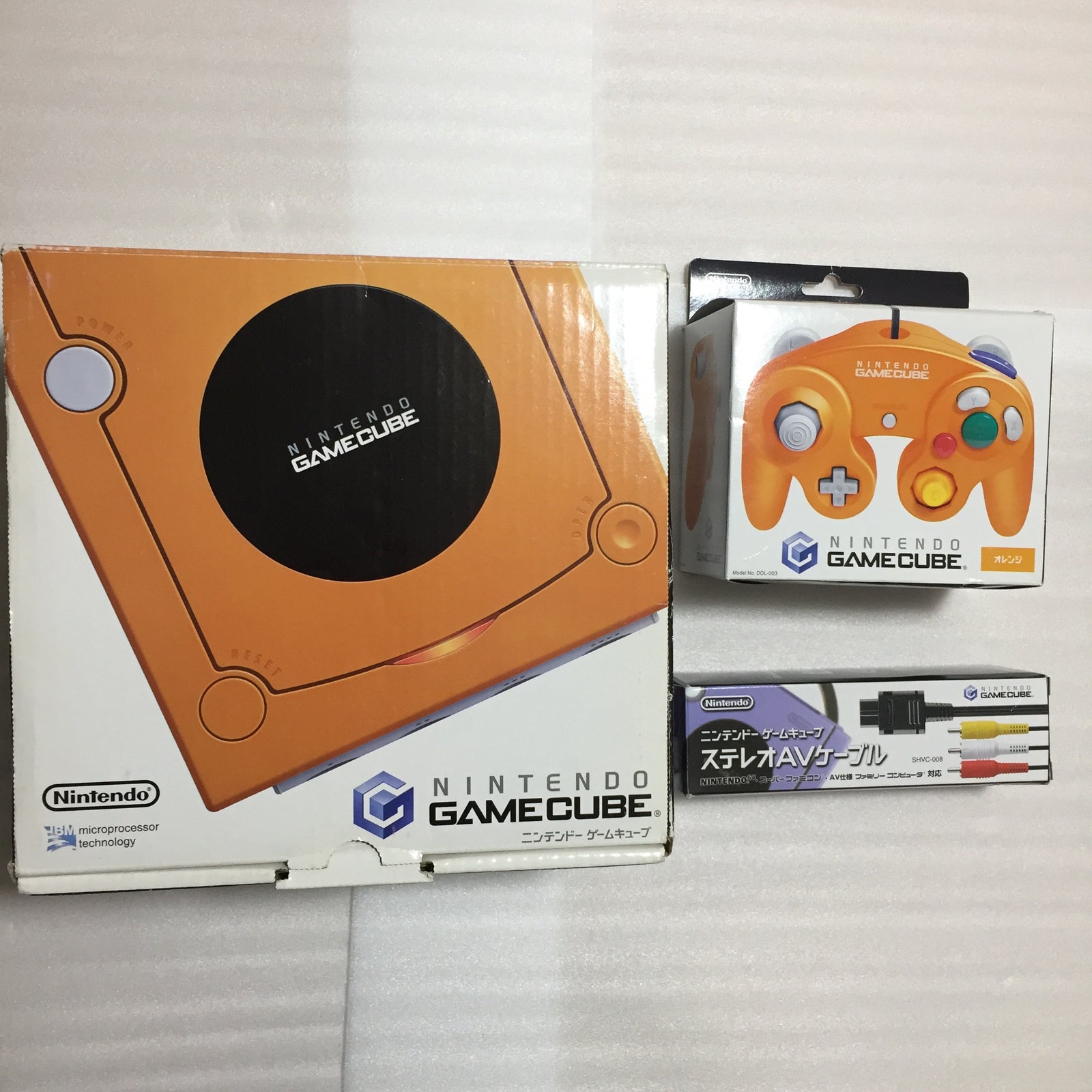 Boxed Orange Gamecube System - with JP/US switch