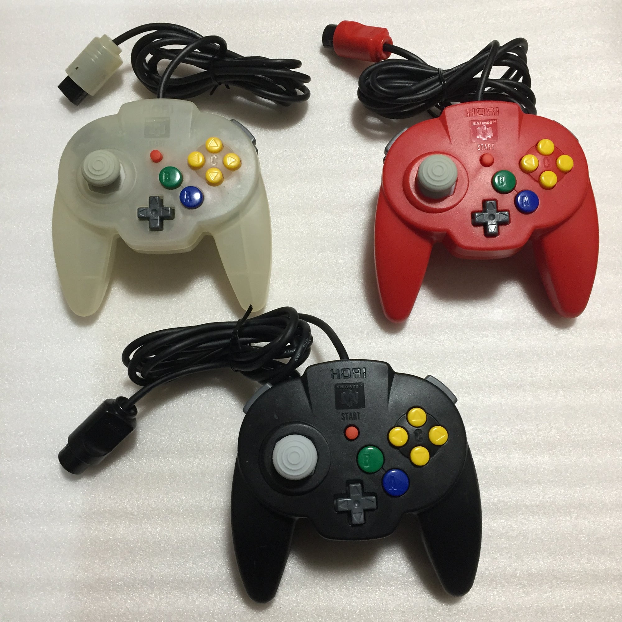 3 Hori Pad controllers for Nintendo 64