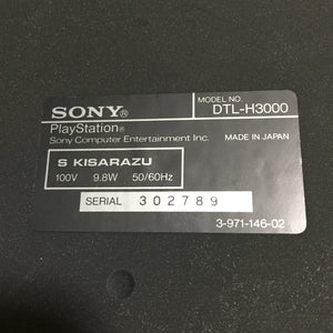PS1 DTL-H3000 with RGB cable