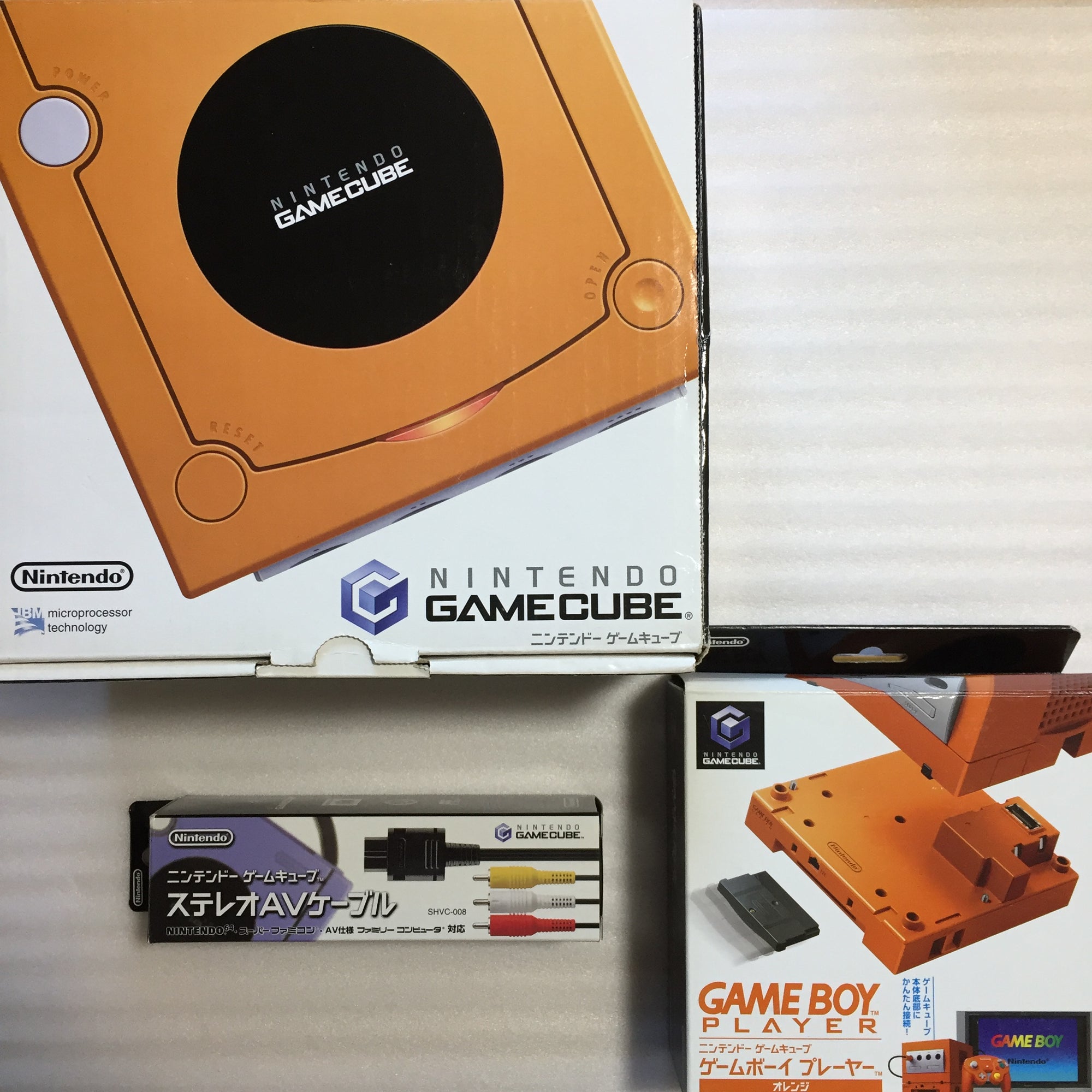 Boxed Orange Gamecube System set - with JP/US switch