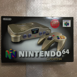 Gold Nintendo 64 in box set with ULTRA HDMI kit - compatible with JP and US games