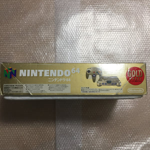 Gold Nintendo 64 in box set with ULTRA HDMI kit - compatible with JP and US games