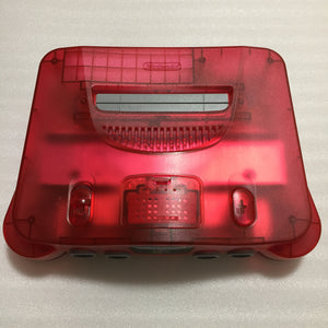 Clear red Nintendo 64 set with ULTRA HDMI kit - compatible with JP and US games
