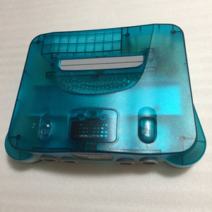 Clear blue Nintendo 64 set with ULTRA HDMI kit - compatible with JP and US games