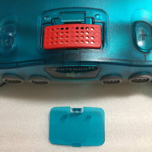 Clear blue Nintendo 64 set with ULTRA HDMI kit - compatible with JP and US games