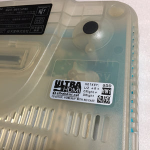 Clear blue Nintendo 64 set with ULTRA HDMI kit - compatible with JP and US games