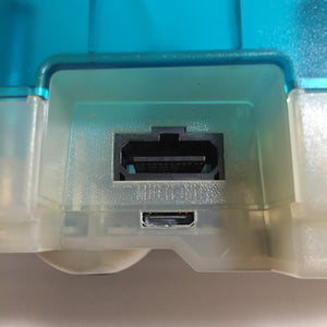 Clear blue Nintendo 64 set with ULTRA HDMI kit - compatible with JP and US games