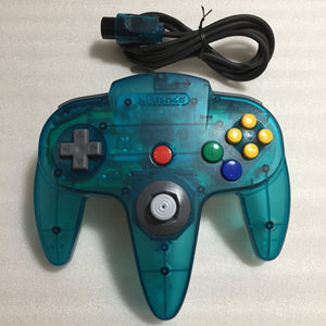 Clear blue Nintendo 64 set with ULTRA HDMI kit - compatible with JP and US games