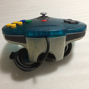 Clear blue Nintendo 64 set with ULTRA HDMI kit - compatible with JP and US games