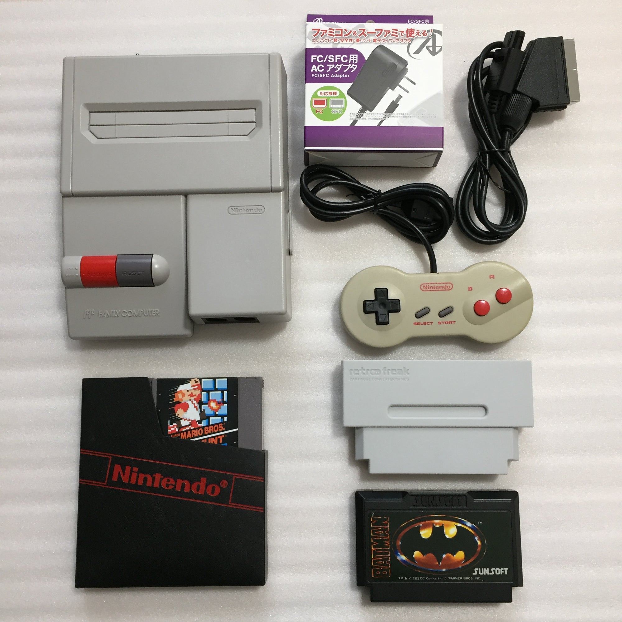 AV Famicom with NESRGB kit - NES adapter set