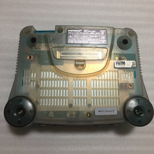 Clear blue Nintendo 64 set with ULTRA HDMI kit - compatible with JP and US games
