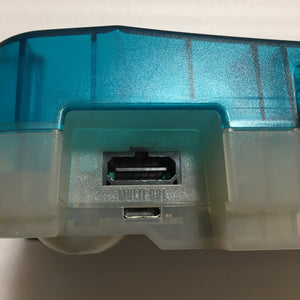 Clear blue Nintendo 64 set with ULTRA HDMI kit - compatible with JP and US games