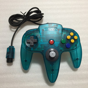 Clear blue Nintendo 64 set with ULTRA HDMI kit - compatible with JP and US games