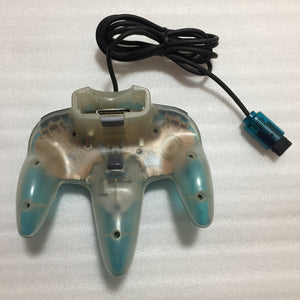 Clear blue Nintendo 64 set with ULTRA HDMI kit - compatible with JP and US games