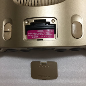 Gold Nintendo 64 in box set with ULTRA HDMI kit - compatible with JP and US games