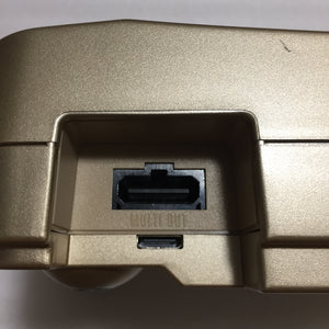 Gold Nintendo 64 in box set with ULTRA HDMI kit - compatible with JP and US games