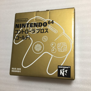 Gold Nintendo 64 in box set with ULTRA HDMI kit - compatible with JP and US games