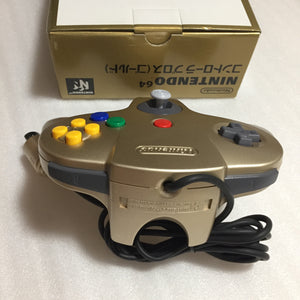 Gold Nintendo 64 in box set with ULTRA HDMI kit - compatible with JP and US games
