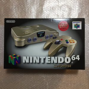Gold Nintendo 64 in box set with ULTRA HDMI kit - compatible with JP and US games