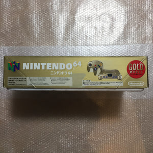 Gold Nintendo 64 in box set with ULTRA HDMI kit - compatible with JP and US games
