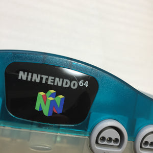 Clear blue Nintendo 64 set with ULTRA HDMI kit - compatible with JP and US games
